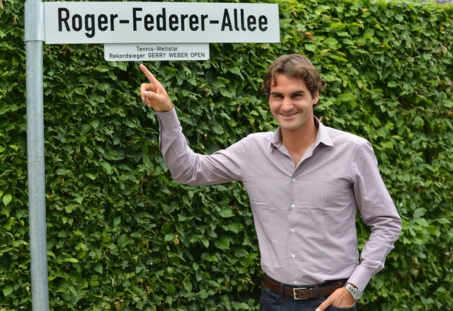 First a postage stamp and now 2 whole streets named after Roger Federer!